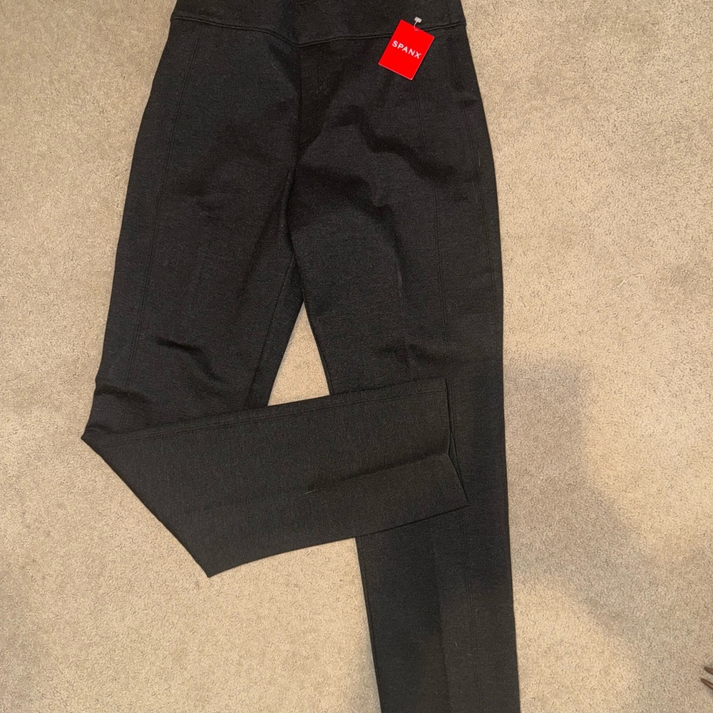 SPANX Black Straight Leg Formal Pants